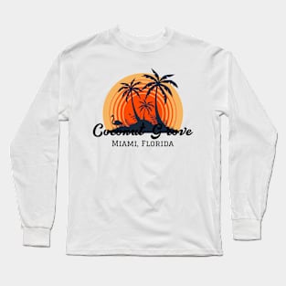 Coconut Grove Miami, Florida Long Sleeve T-Shirt